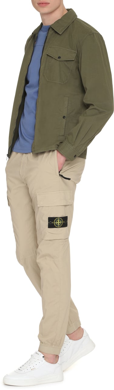 Woolrich Cotton overshirt Groen