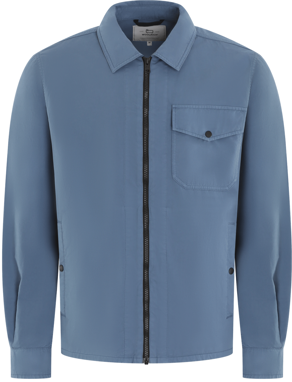 Woolrich Heren Gabardine Overshirt Blauw Blauw