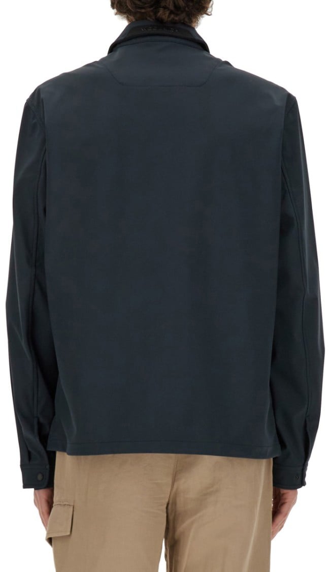 Woolrich Jacket With Logo Blauw