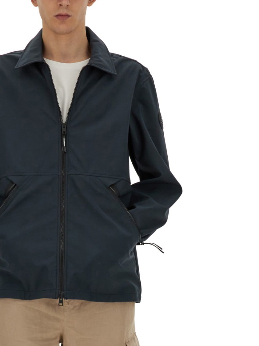 Woolrich Jacket With Logo Blauw