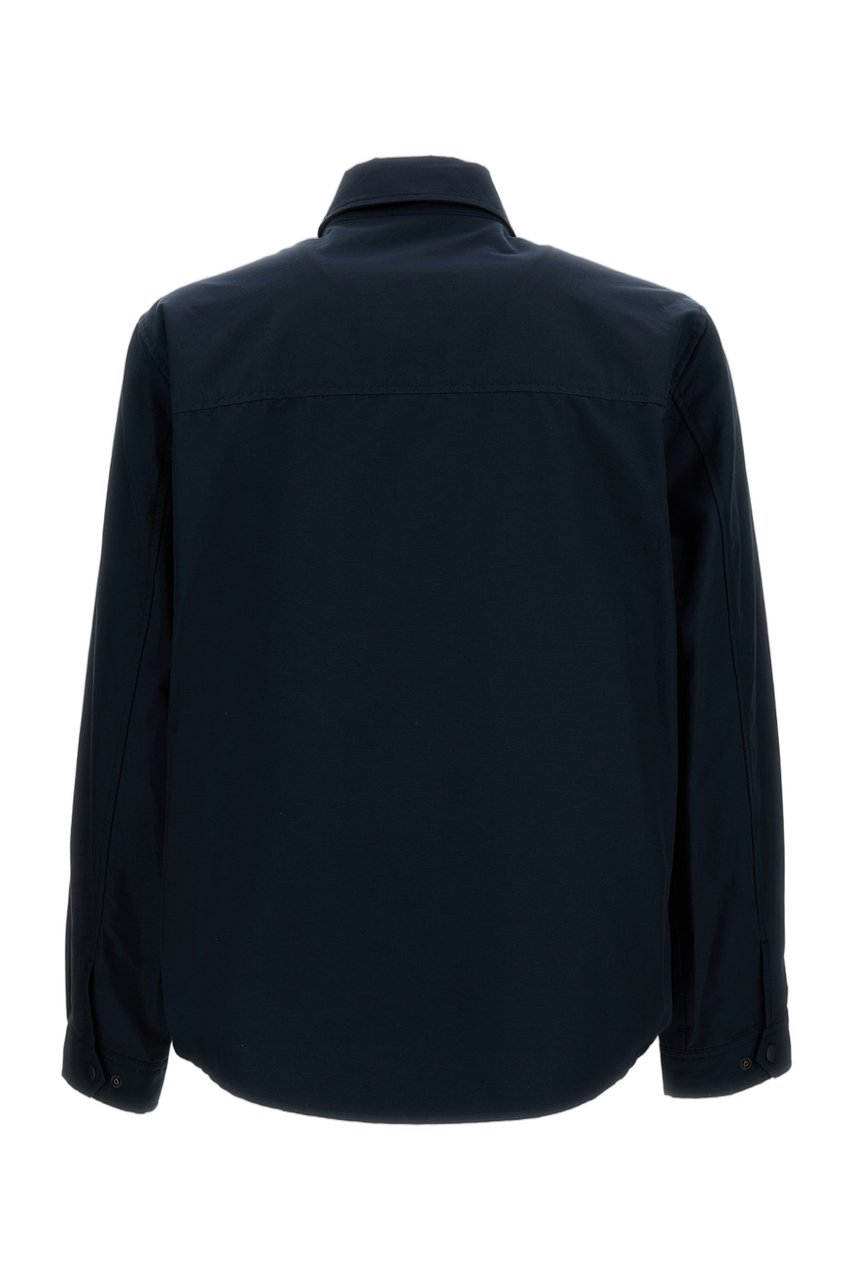 Woolrich Light Ramar Overshirt with Classic Collar Blauw