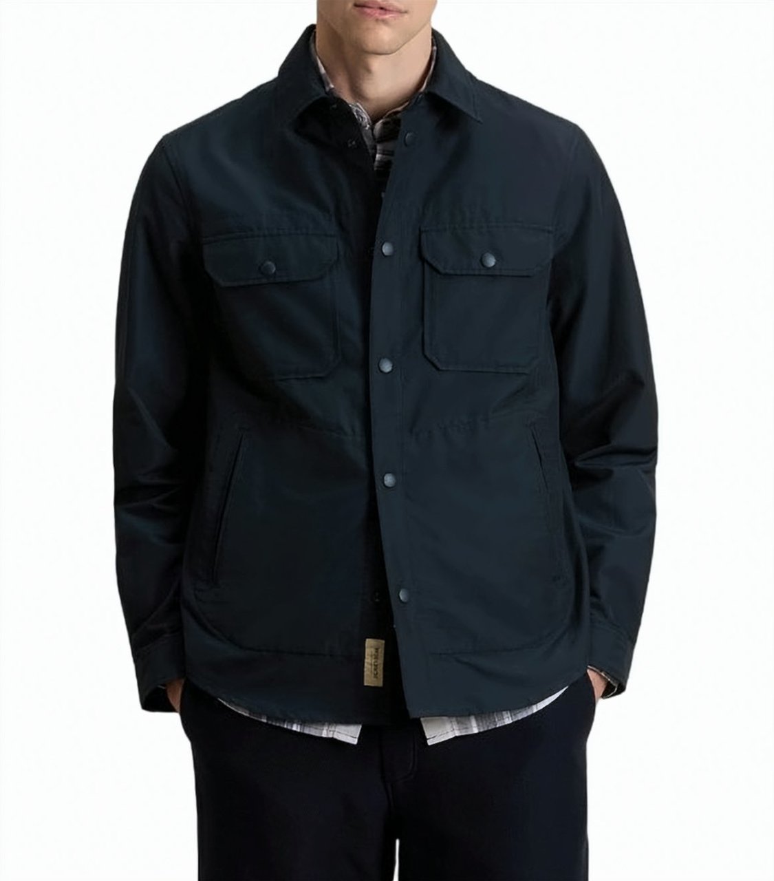 Woolrich Water Repellent Light Ramar Shirt Jacket Zwart