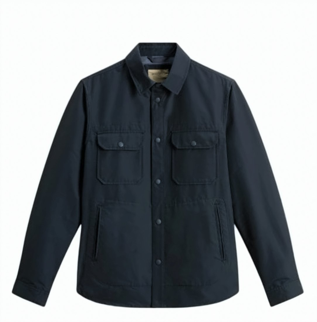 Woolrich Water Repellent Light Ramar Shirt Jacket Zwart