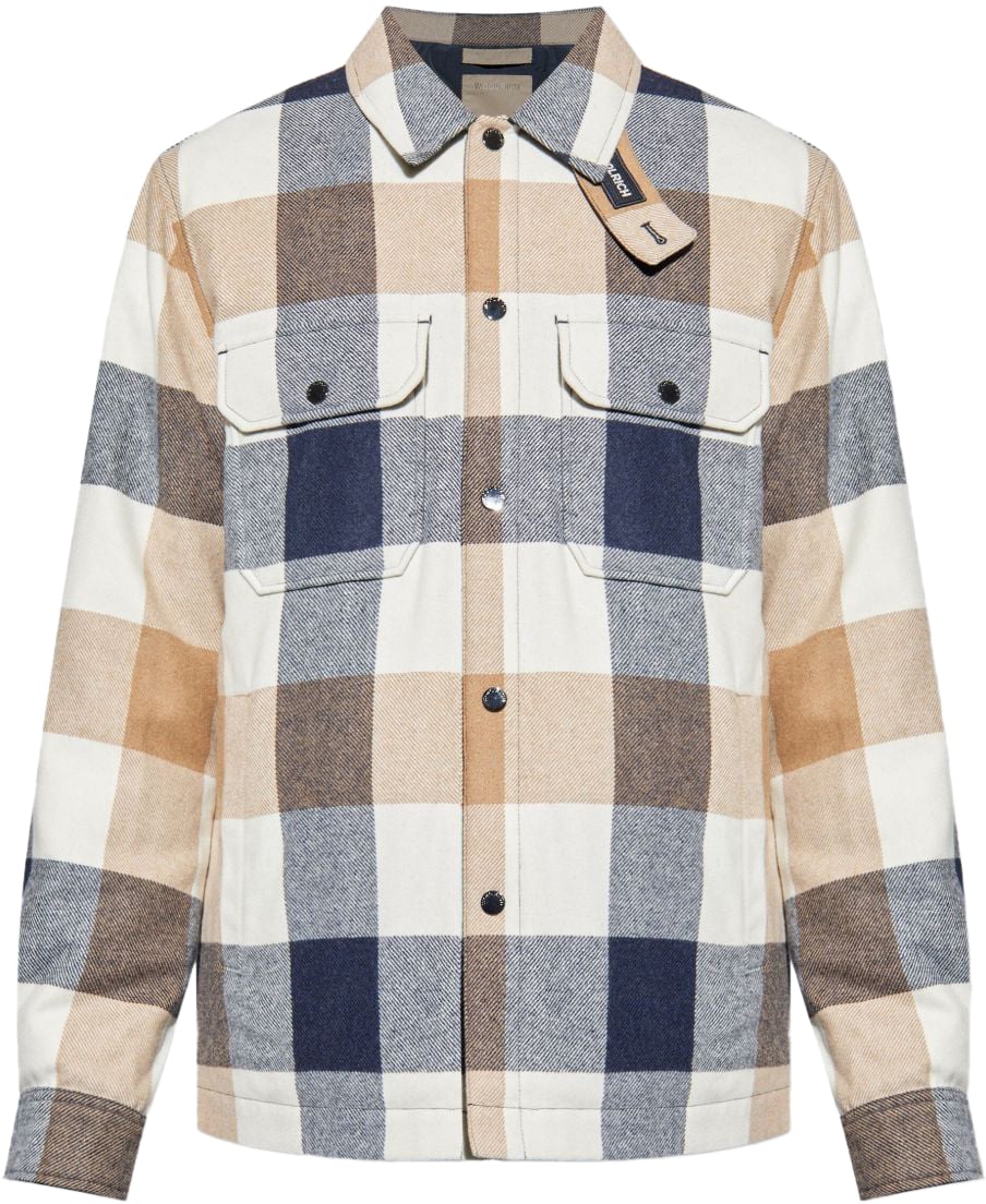 Woolrich Shirts Cream Buffalo Beige