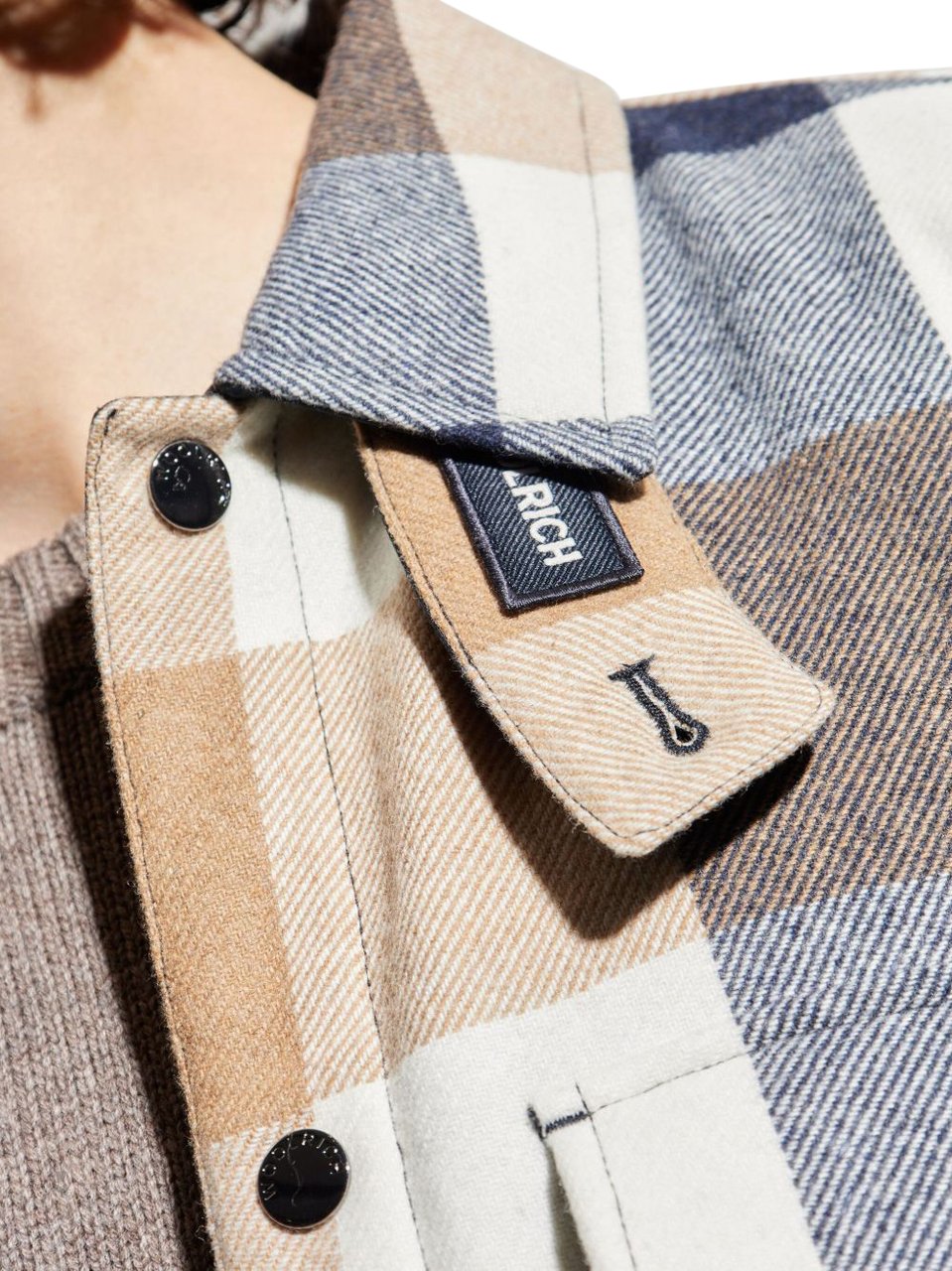 Woolrich Shirts Cream Buffalo Beige
