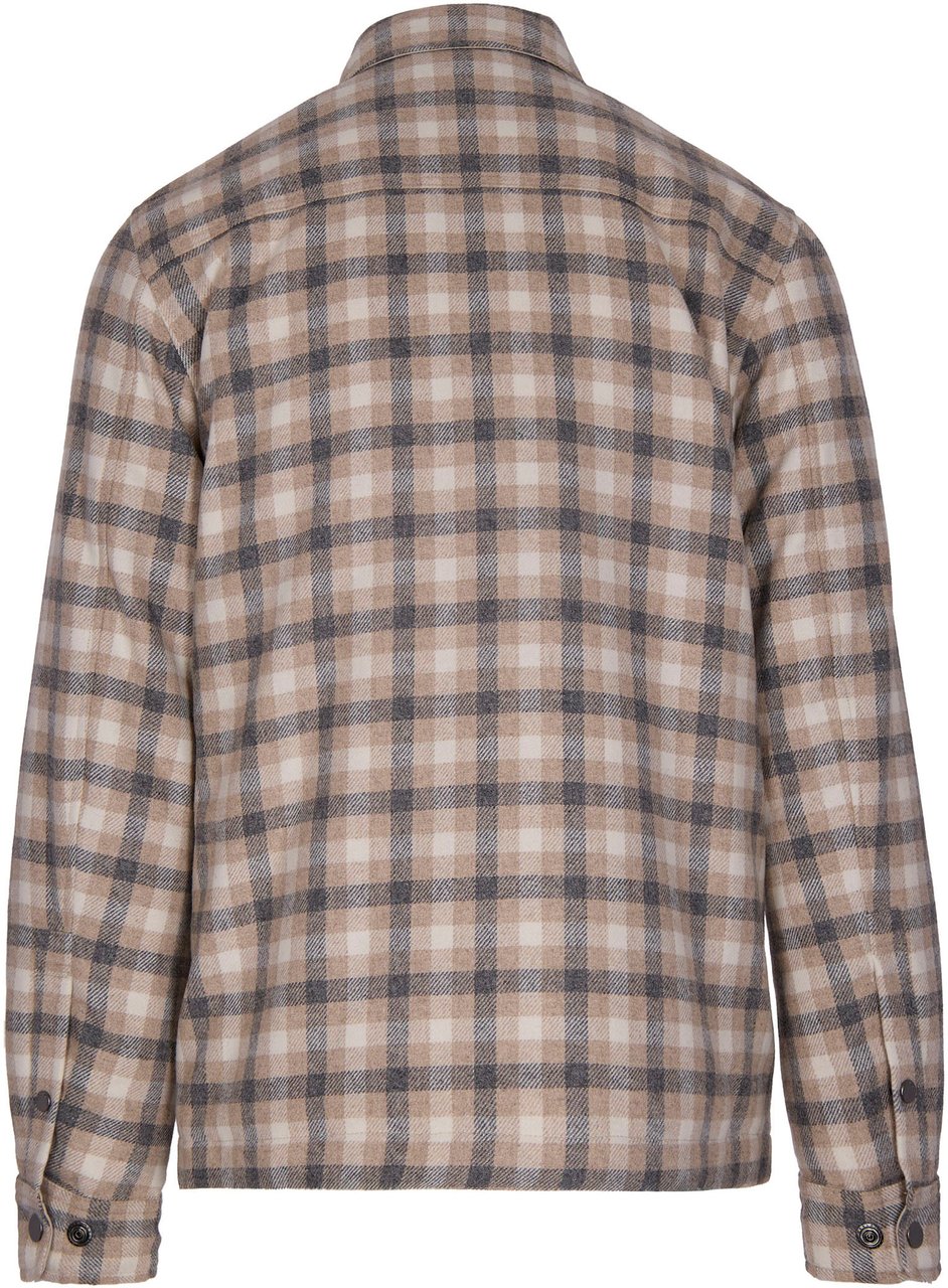 Woolrich Coats Oatmeal Check Beige