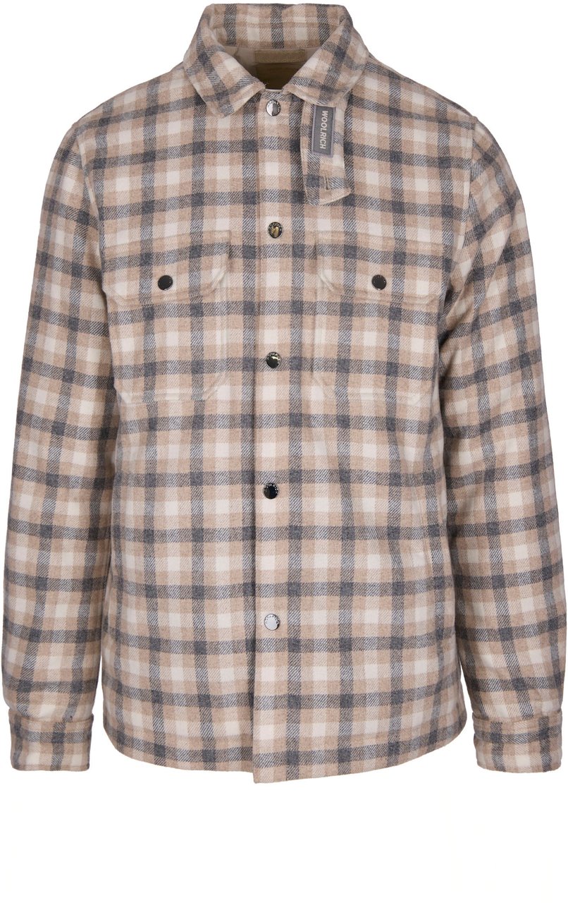 Woolrich Coats Oatmeal Check Beige