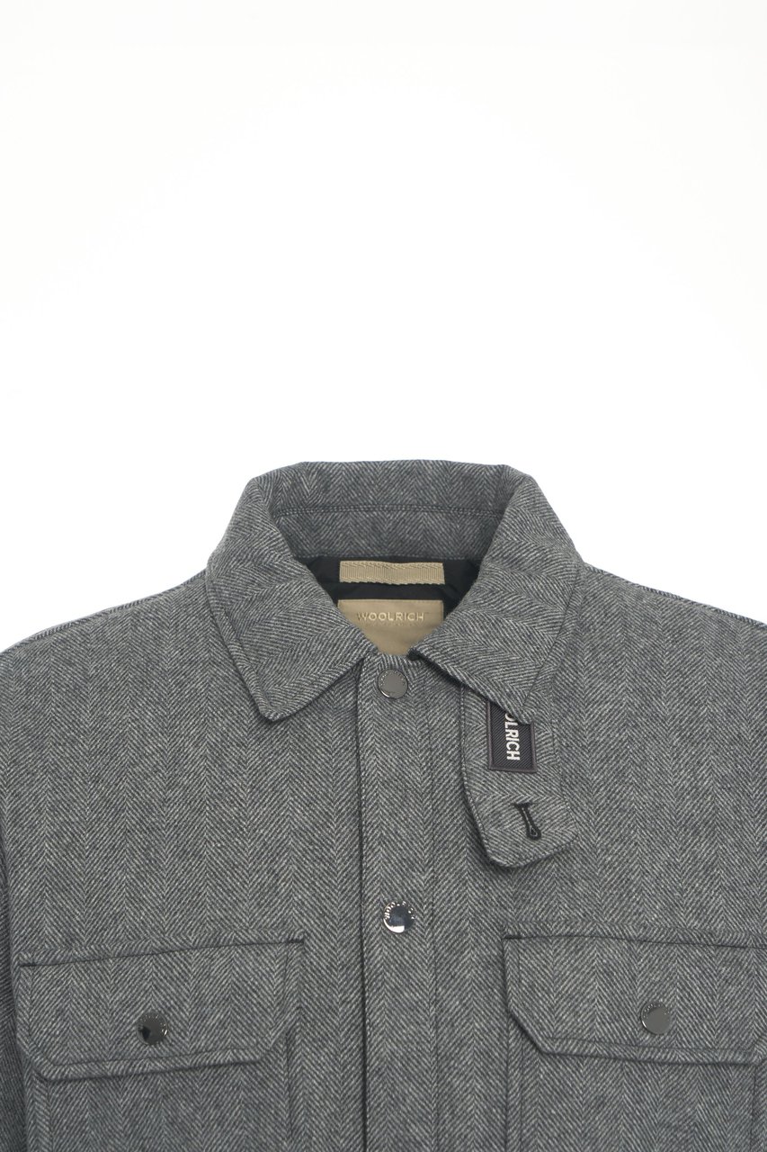 Woolrich Giacca con finitura mélange Grijs