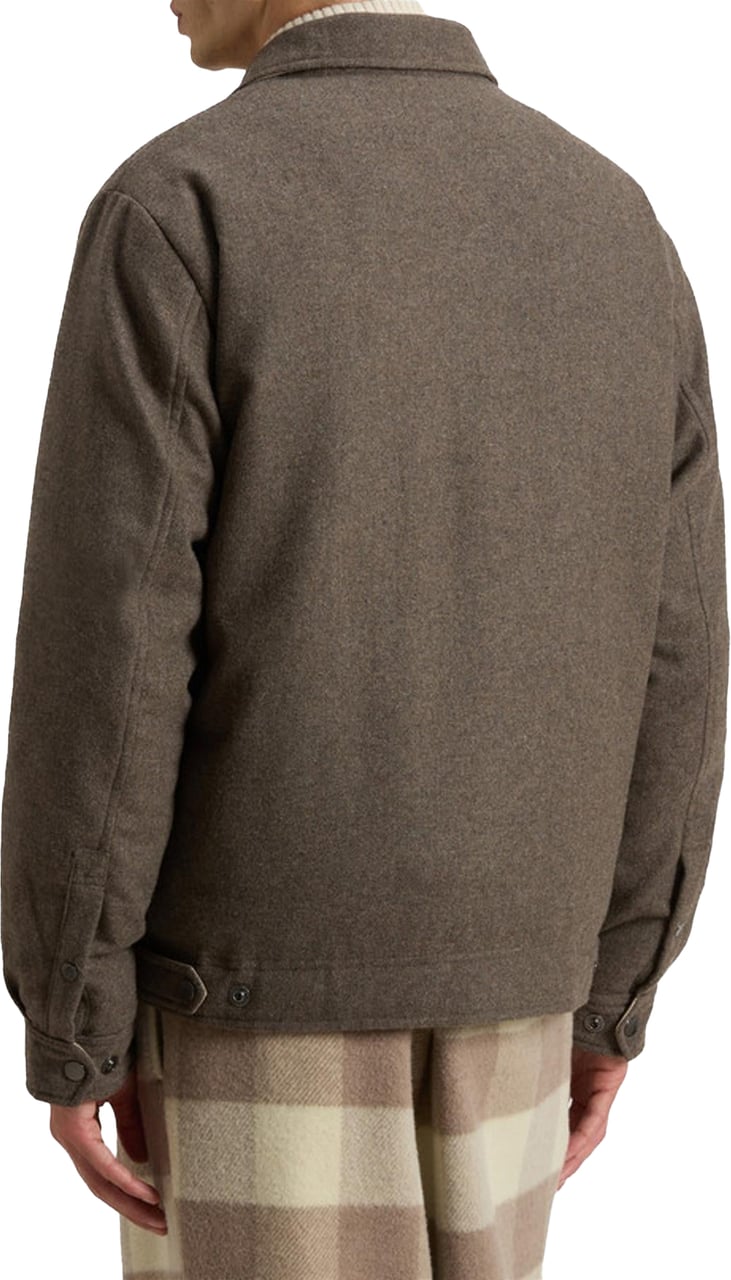 Woolrich Heren Wool Keating Shirt Jack Grijs Grijs