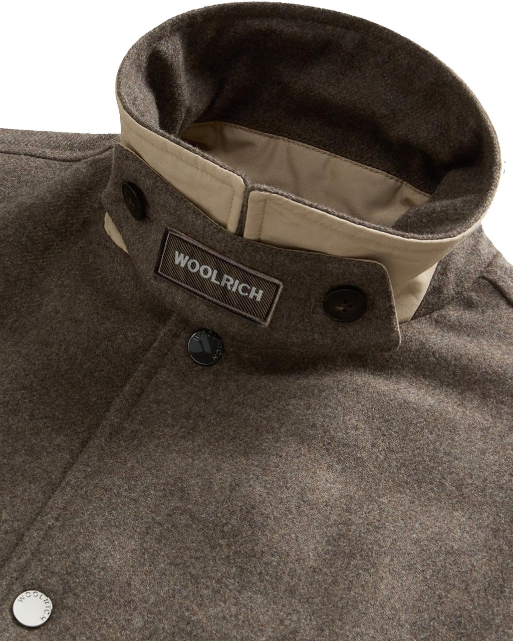 Woolrich Heren Wool Keating Shirt Jack Grijs Grijs