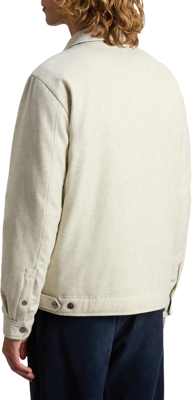 Woolrich Heren Wool Keating Shirt Jacket Beige