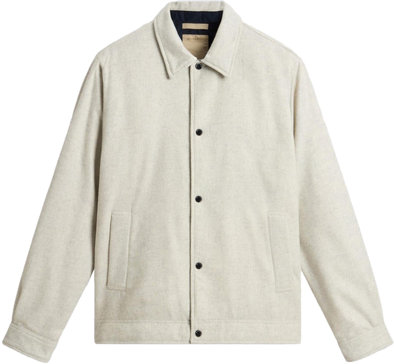 Woolrich Heren Wool Keating Shirt Jacket Beige