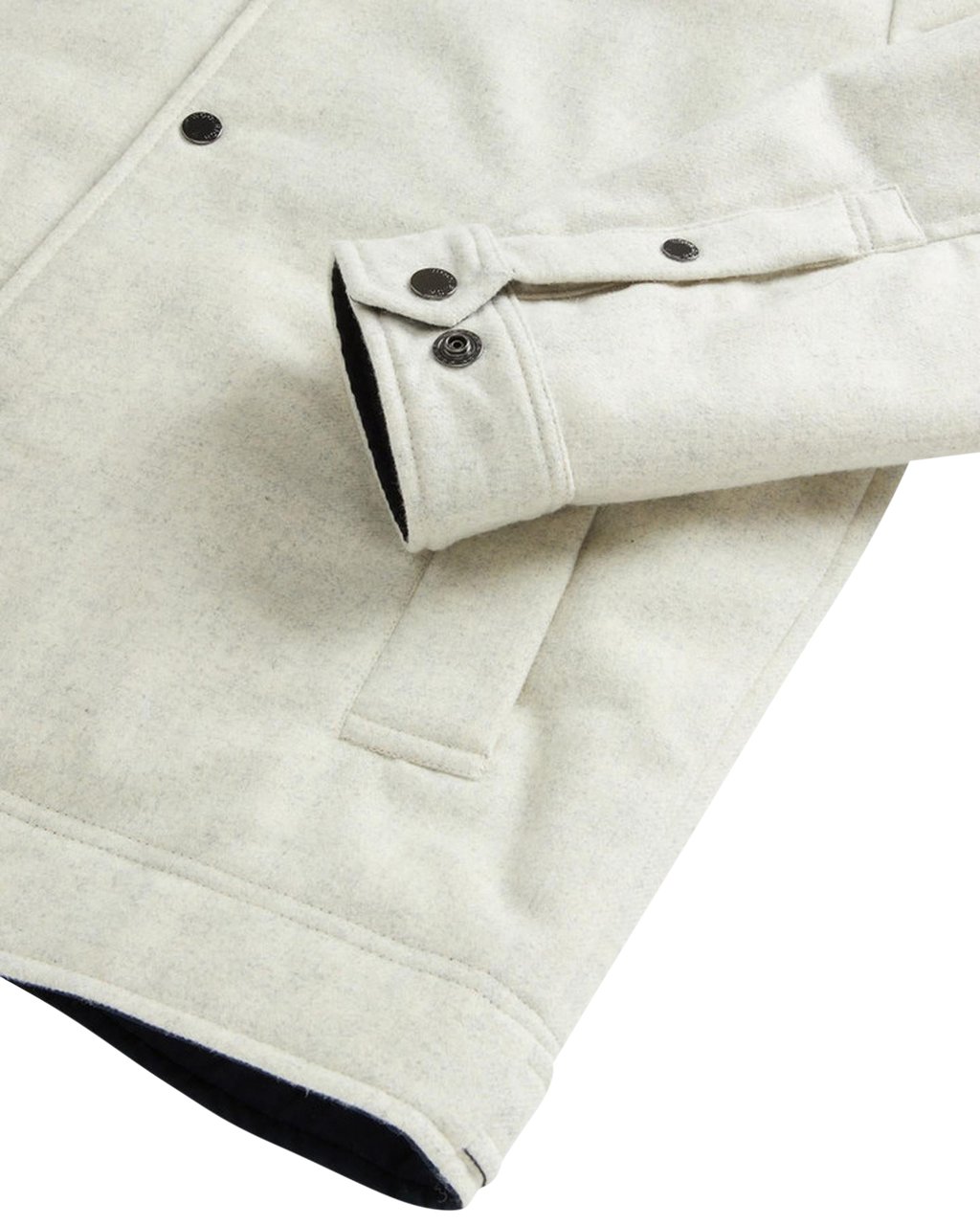 Woolrich Heren Wool Keating Shirt Jacket Beige