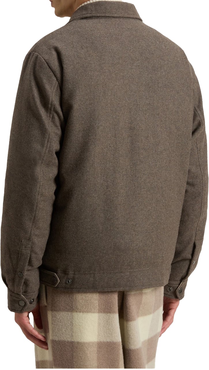 Woolrich Woolrich Wool Keating Shirt Jacket Overshirts Taupe Cfwoos2019mrut3190 Taupe