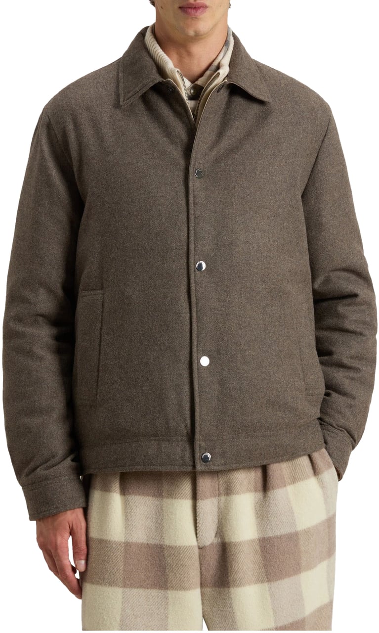 Woolrich Woolrich Wool Keating Shirt Jacket Overshirts Taupe Cfwoos2019mrut3190 Taupe