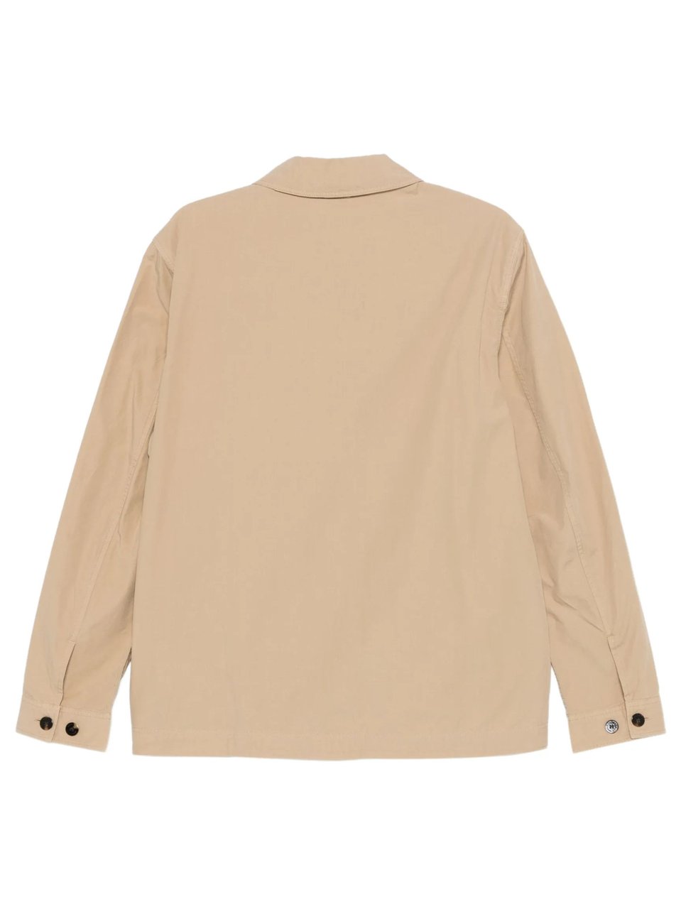 Woolrich Minimalist Cotton Classic Collar Jacket Neutraal