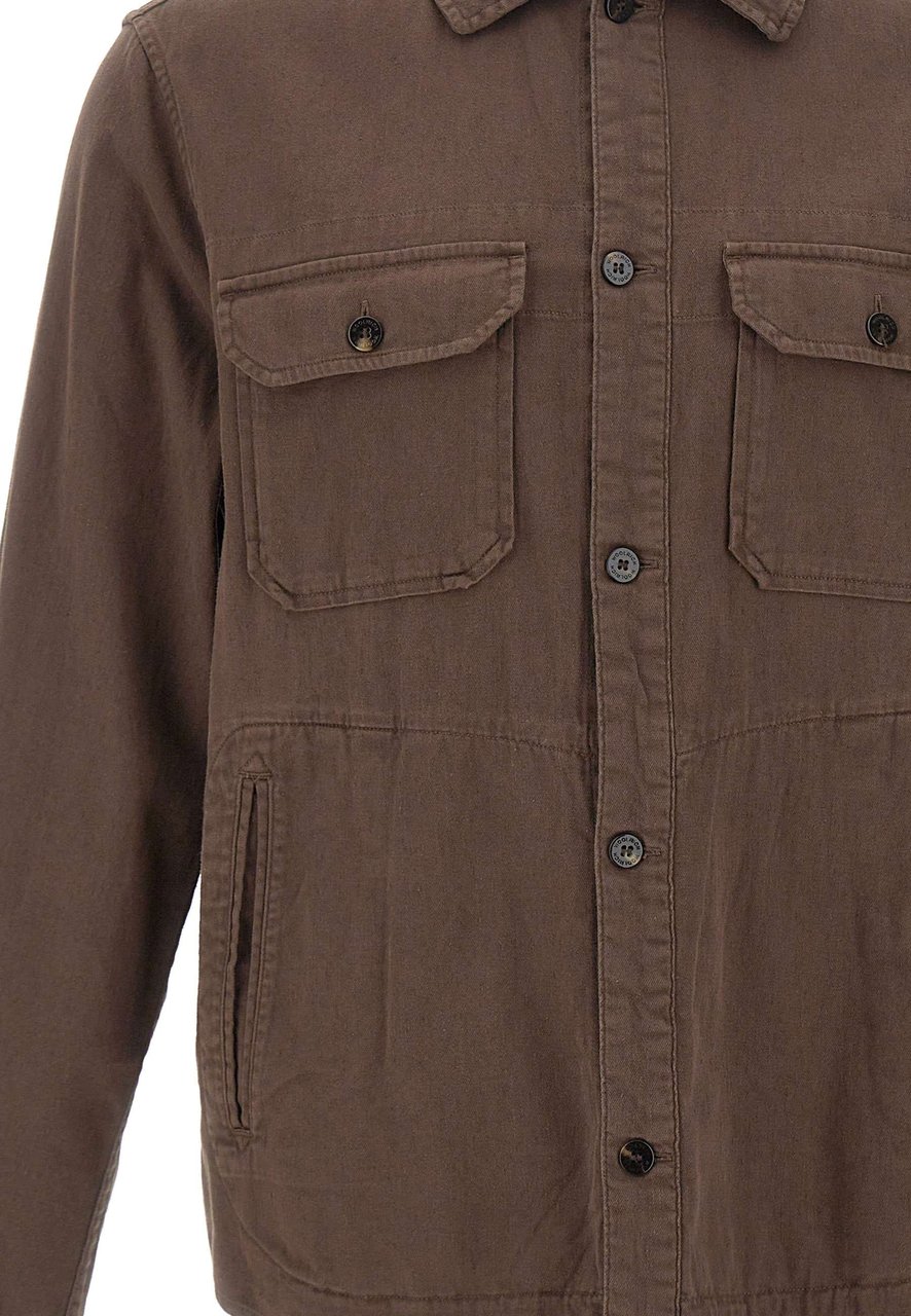 Woolrich Shirts Brown Bruin