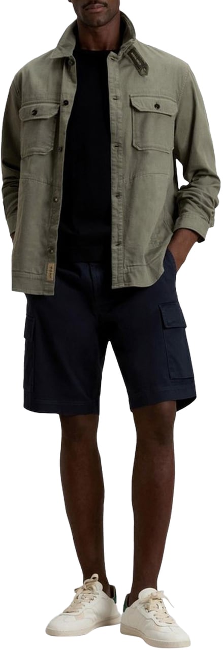 Woolrich Heren Linen Blend Safari Overshirt G Groen