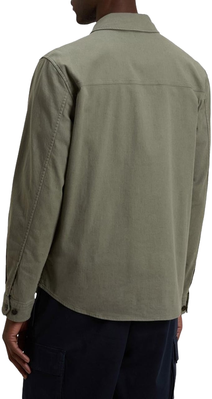 Woolrich Heren Linen Blend Safari Overshirt G Groen