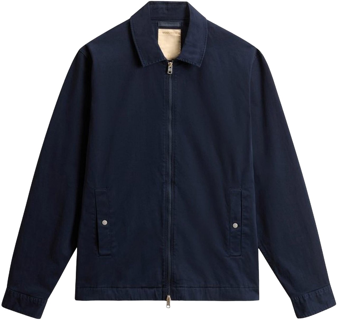 Woolrich Heren Cotton Twill Timber Overshirt Blauw