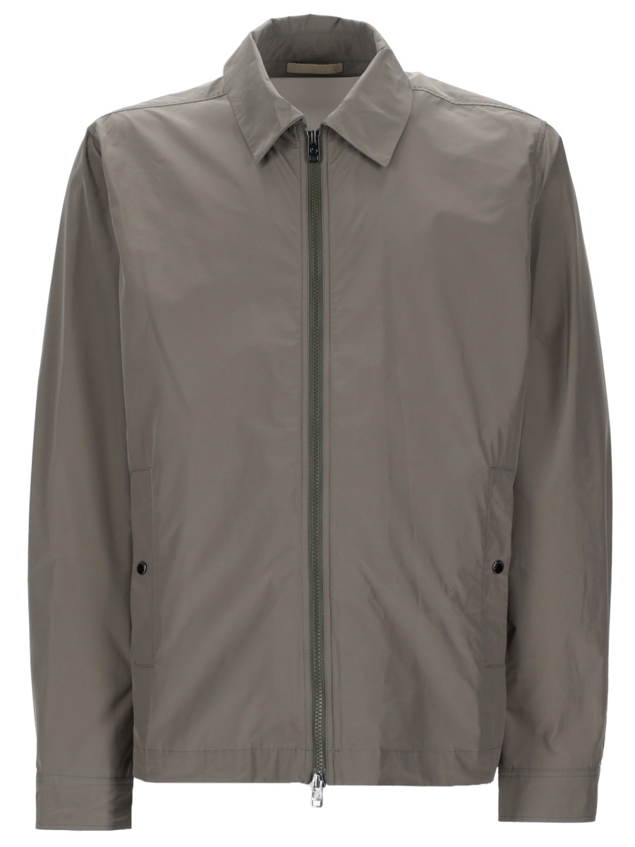 Woolrich Neutrals Urban Timber Snap Jacket Grijs