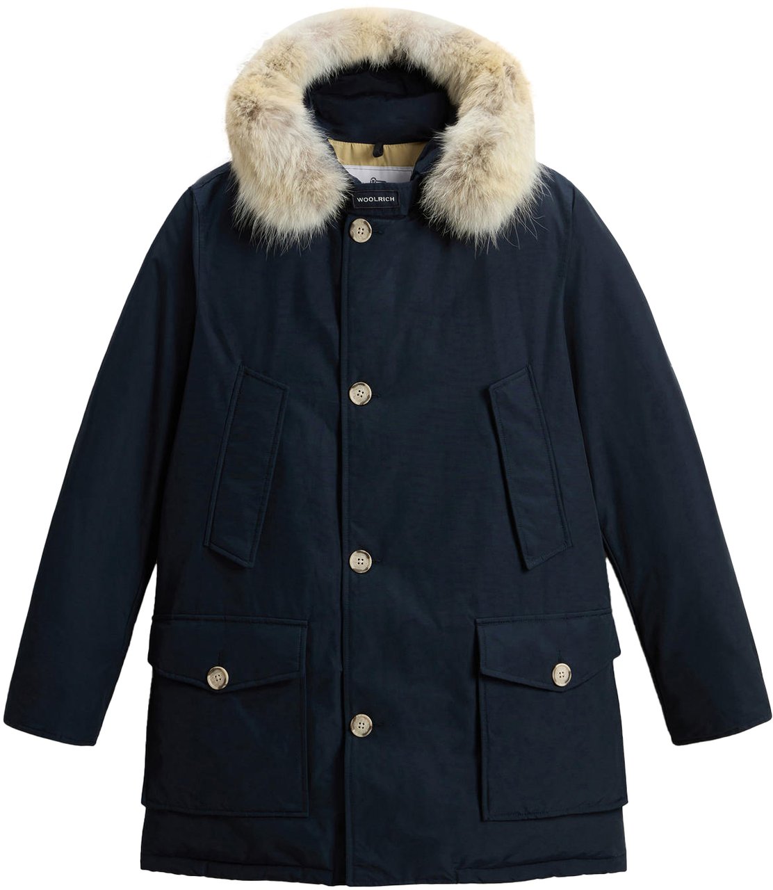Woolrich Coats Melton Blue Blauw