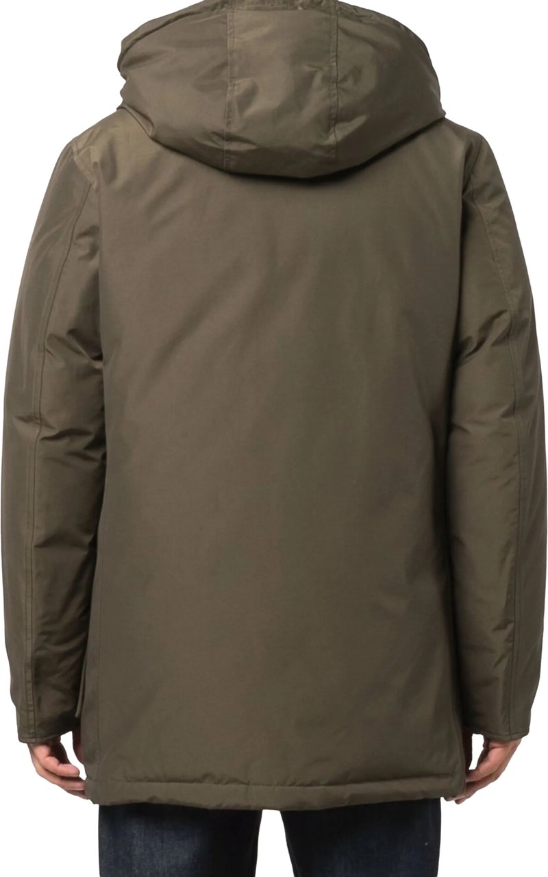 Woolrich Arctic Ramar Cloth Down Parka Grijs