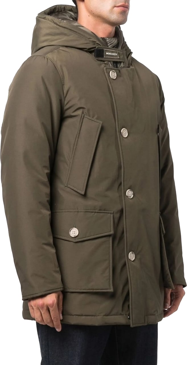 Woolrich Arctic Ramar Cloth Down Parka Grijs