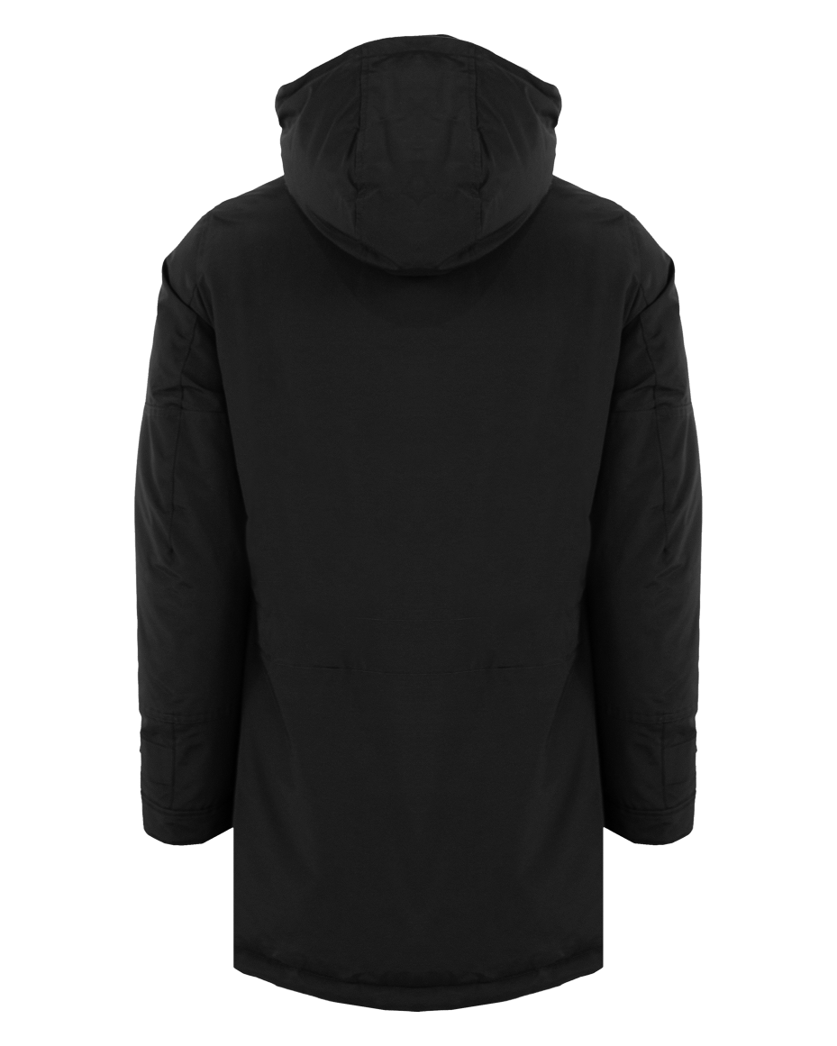 Woolrich Heren Polar Hoge Kraag Parka Zwart Zwart