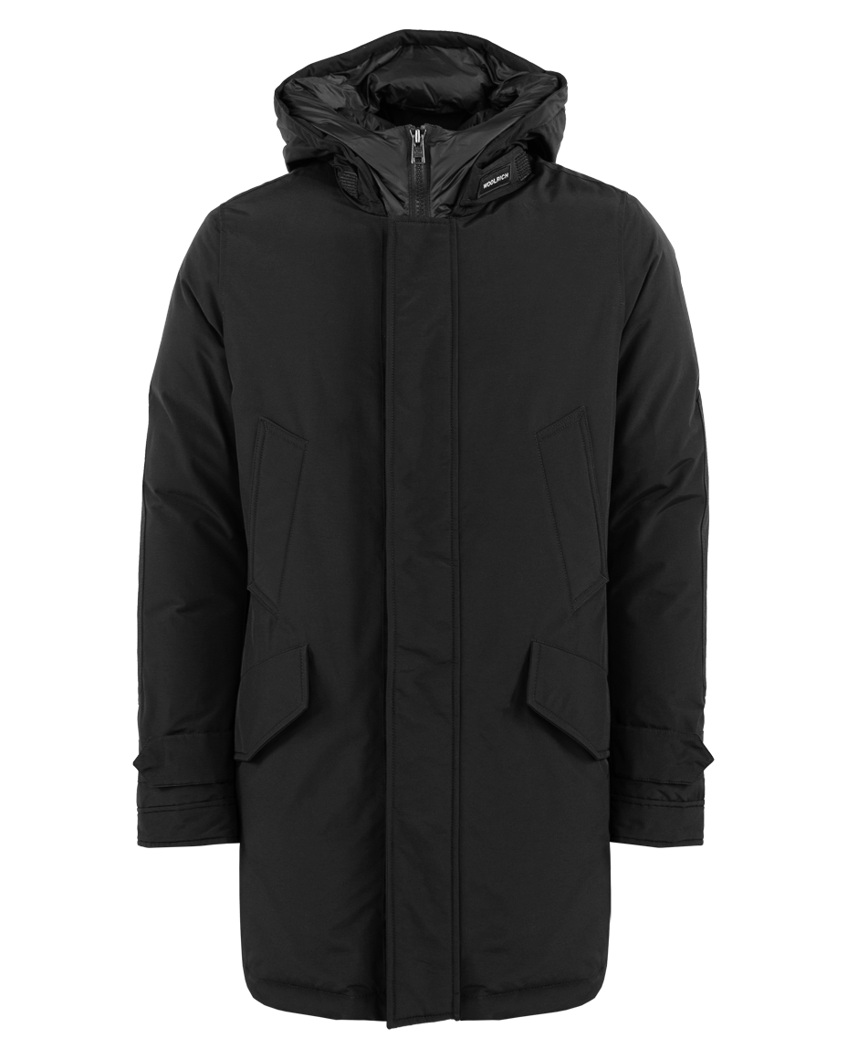 Woolrich Heren Polar Hoge Kraag Parka Zwart Zwart