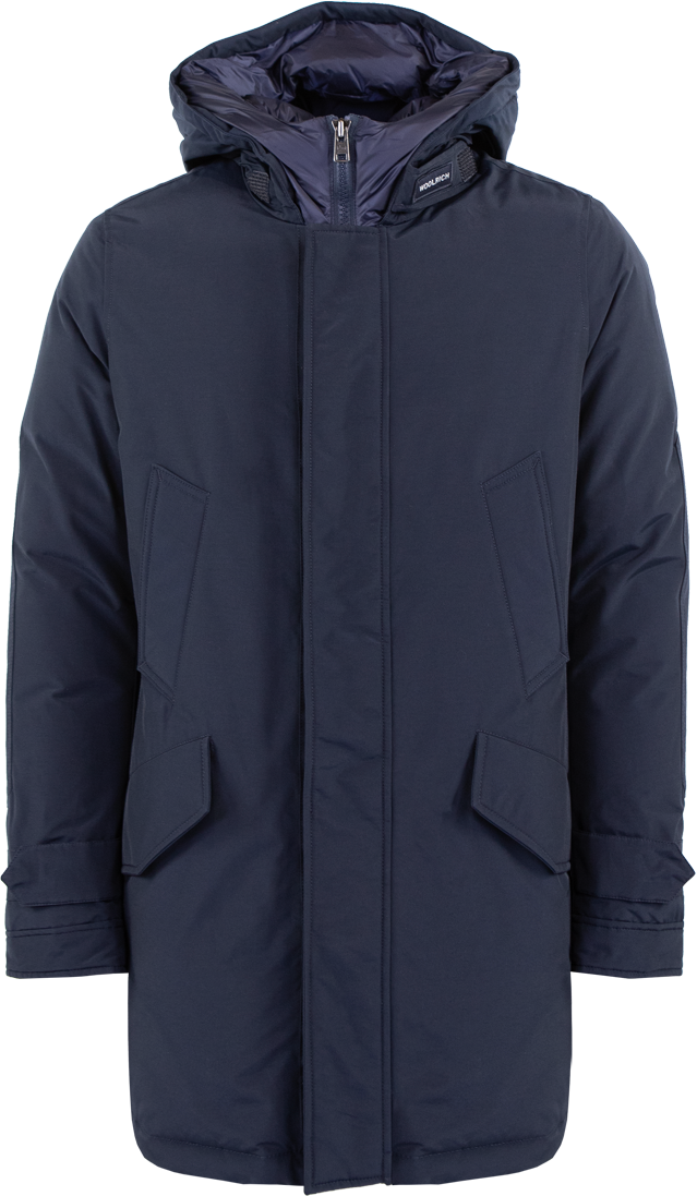 Woolrich Heren Polar High Collar Parka Blauw Blauw