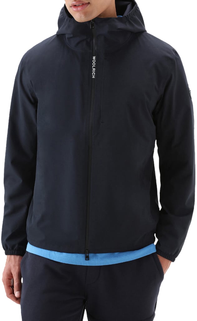 Woolrich Pacific Two Layers Jacket Melton Blue Blauw