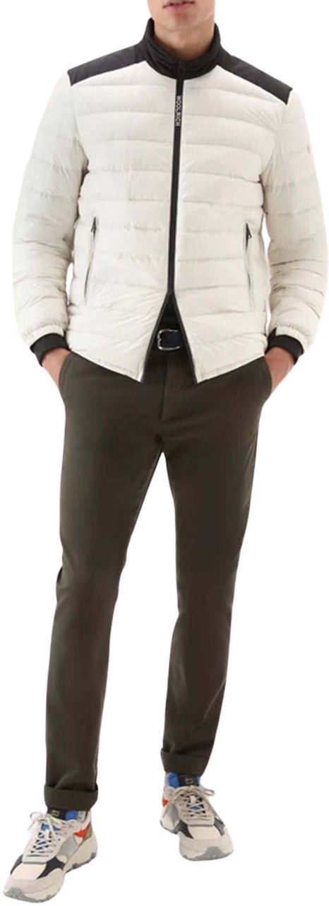 Woolrich Woolrich Bering Tech Gewatteerde Jassen Ecru Cfwoou0697mrut2635 8743 Wit