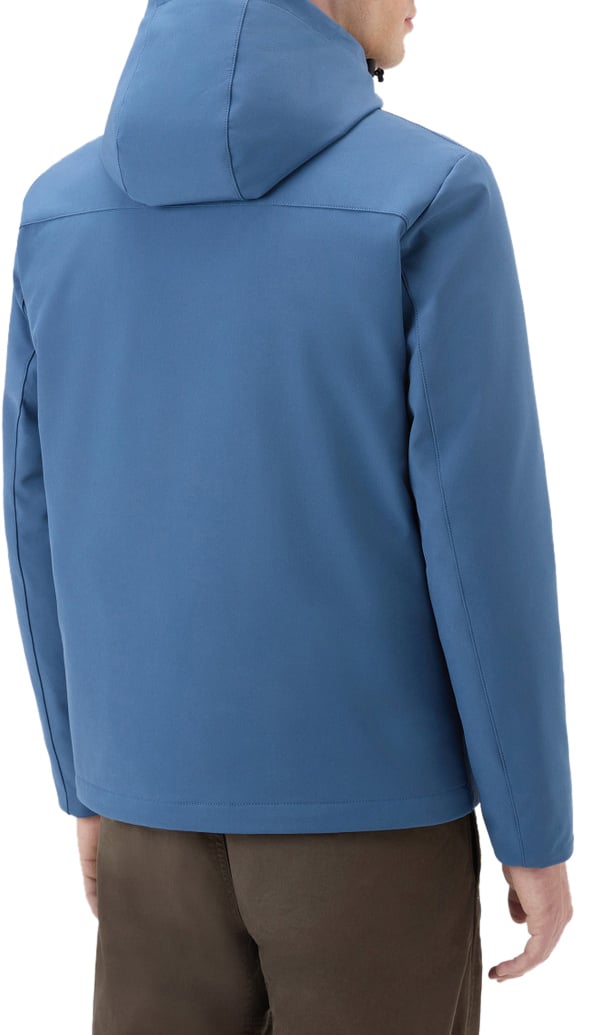 Woolrich Pacific Soft Shell Jacket Blue Lobster Blauw