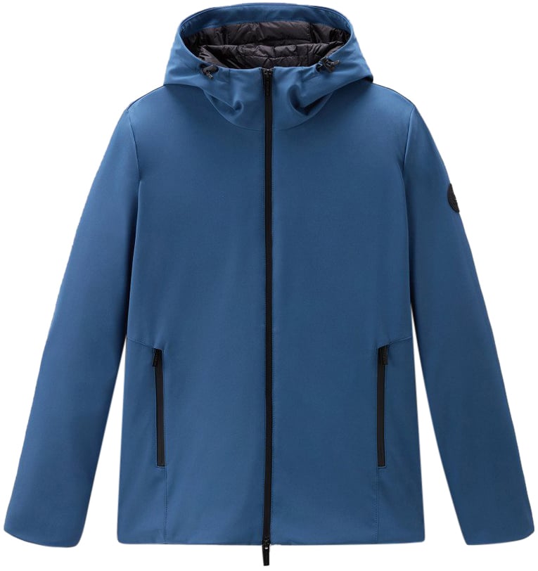 Woolrich Pacific Soft Shell Jacket Blue Lobster Blauw