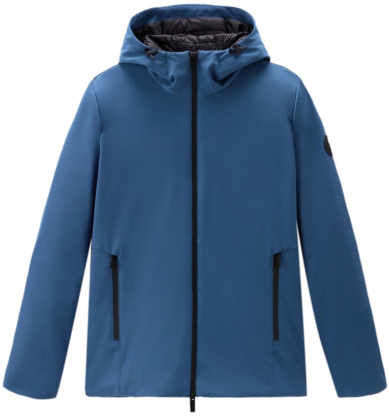 Woolrich Pacific Soft Shell Jacket Blue Lobster Blauw