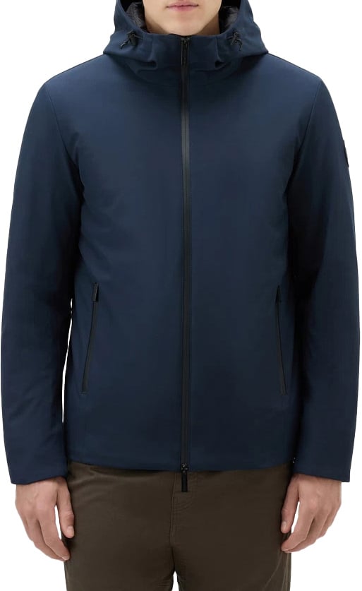 Woolrich Coats Melton Blue Blauw