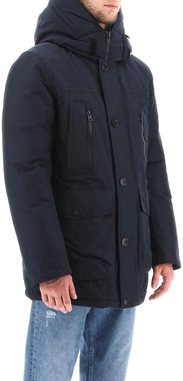 Woolrich Coats Melton Blue Blauw