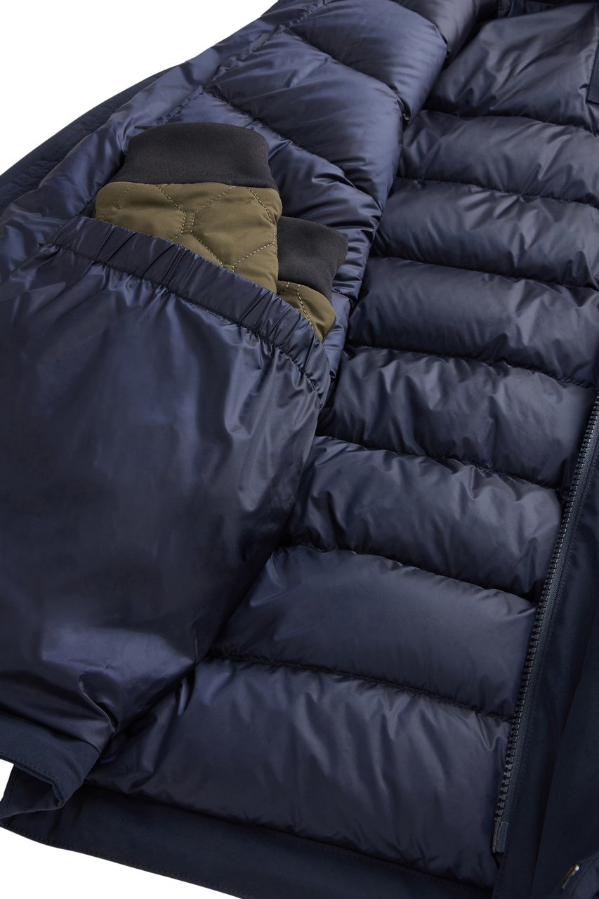 Woolrich Stretch Jacket Melton Blue Blauw