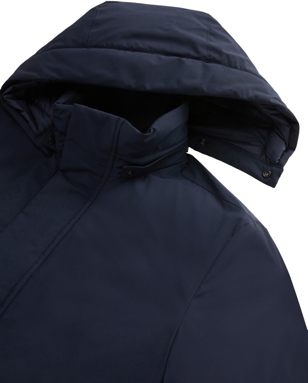 Woolrich Stretch Jacket Melton Blue Blauw