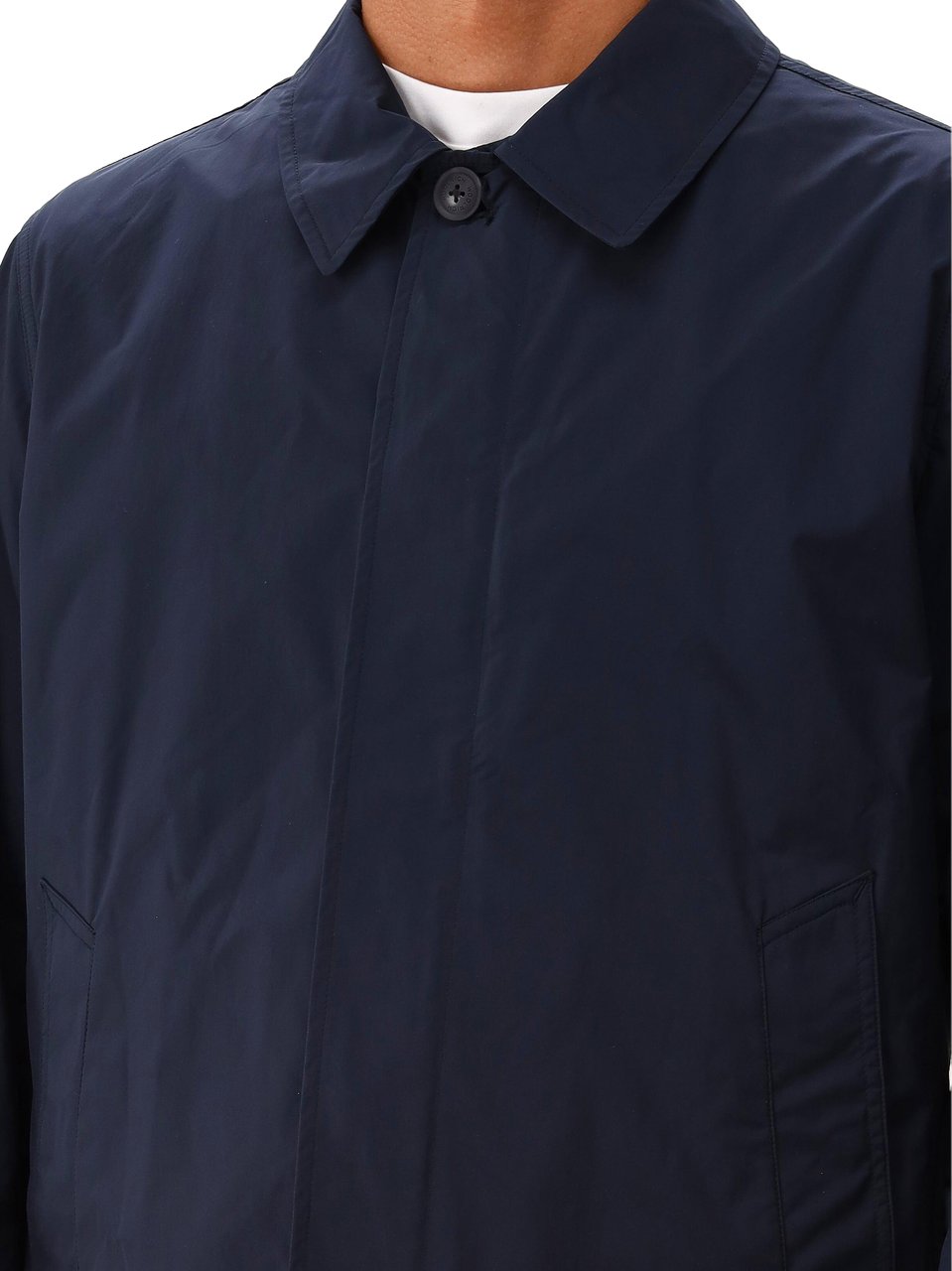 Woolrich Woolrich Jas Blauw City Carcoat Blauw