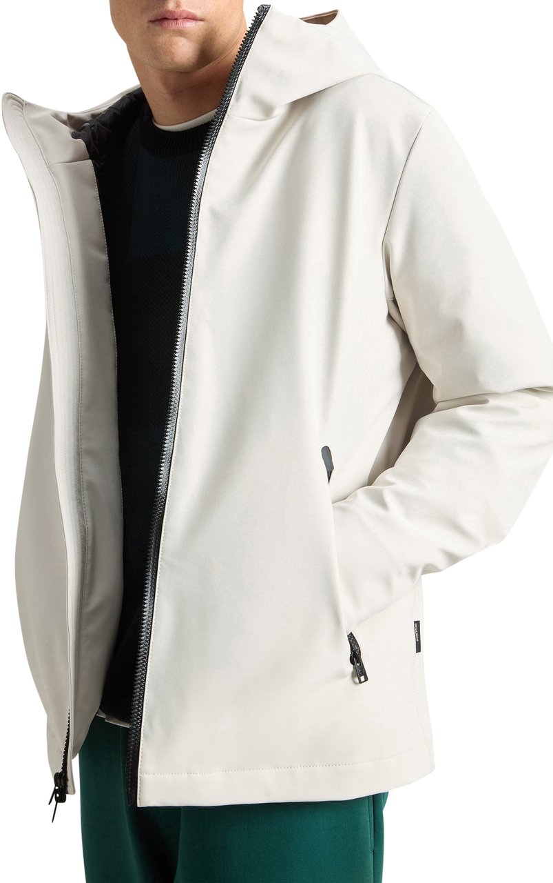 Woolrich Coats Sand Rock Grijs