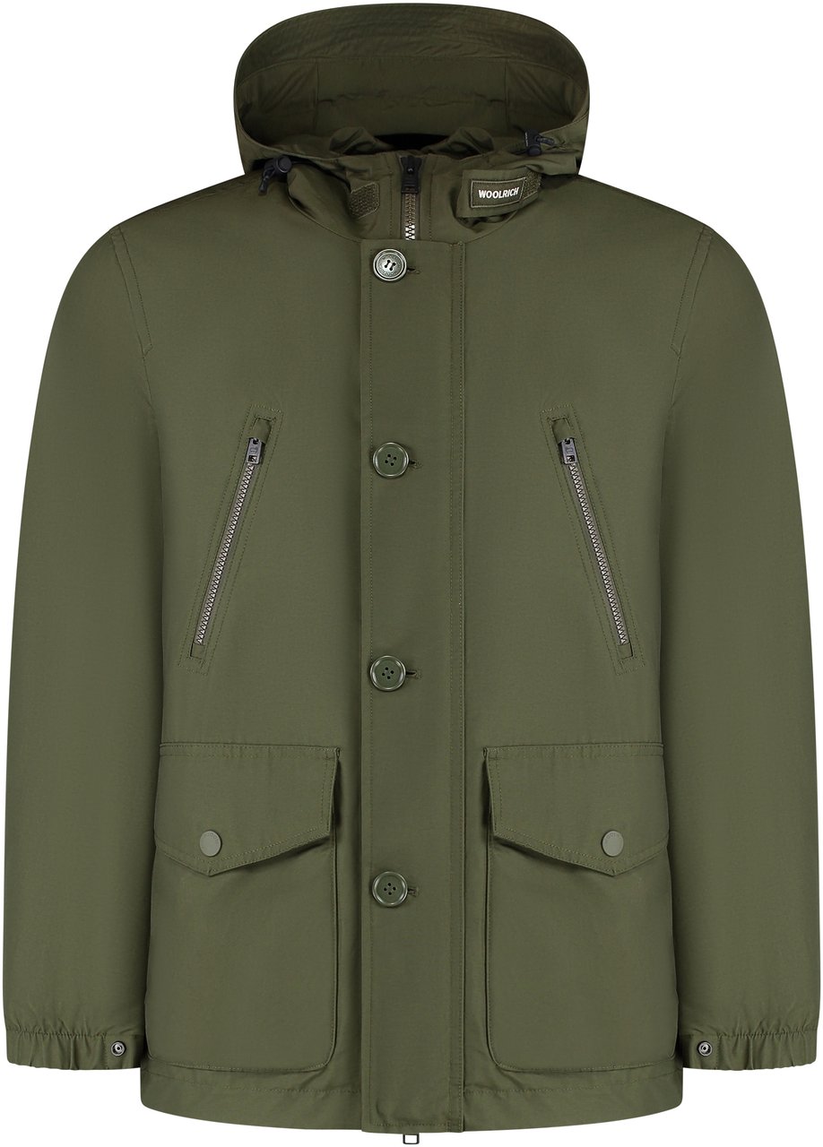 Woolrich Light Ramar hooded parka Groen