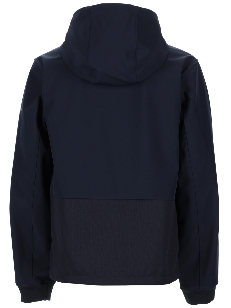 Woolrich Black Polyester Zip Up Hoodie Jacket Zwart