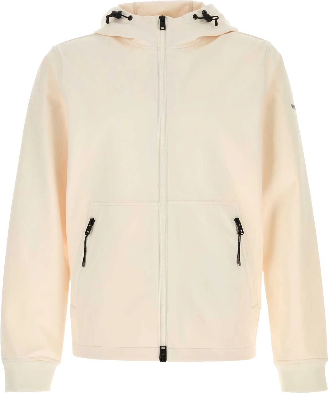 Woolrich Soft Shell Full Zip Polyester Hoodie Neutraal