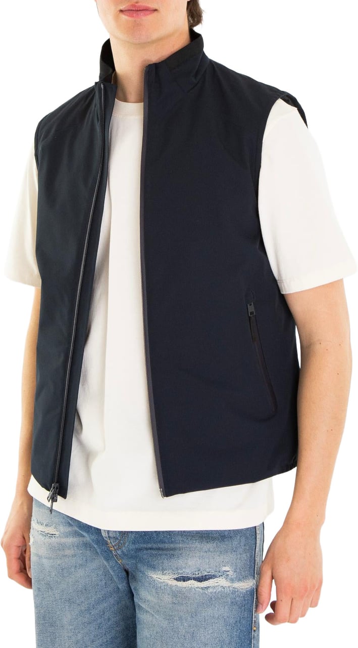 Woolrich Heren Two Layers Sailing Vest Blauw Blauw
