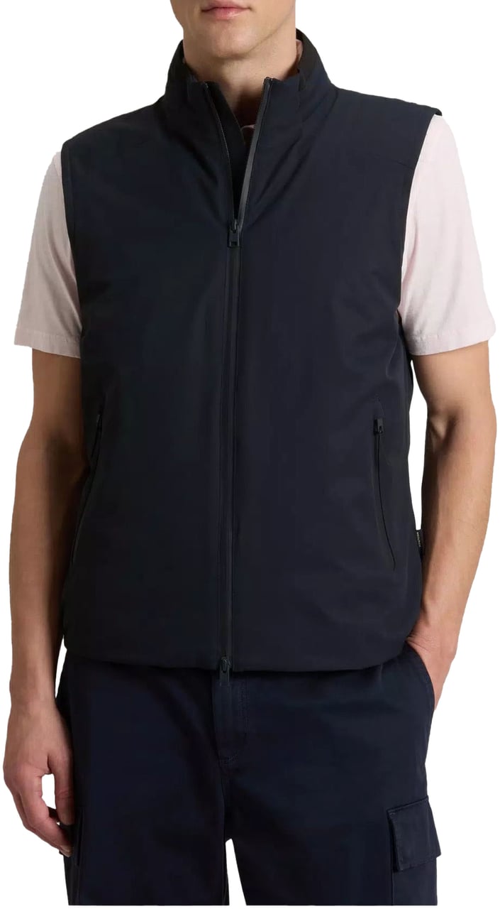 Woolrich Two Layers Sailing Bodywarmers Donkerblauw Cfwoou1158mrut4018 Blauw