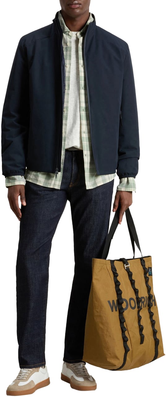 Woolrich Woolrich Sailing Two Layers Bomber Bomberjacks Blauw CfwooU1162mrut4018 Blauw