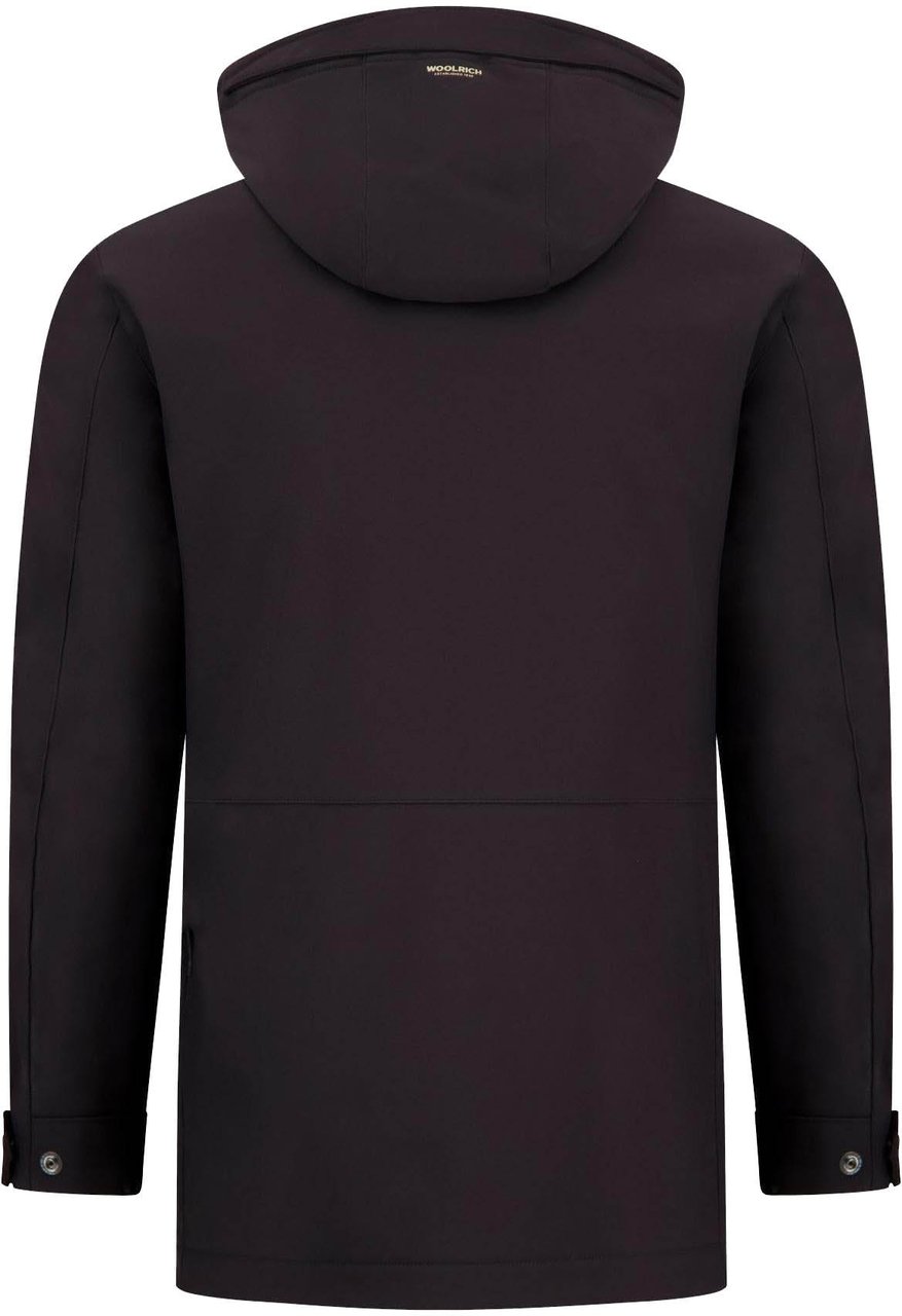 Woolrich Heren Soft Shell Barrow Coat Zwart Zwart