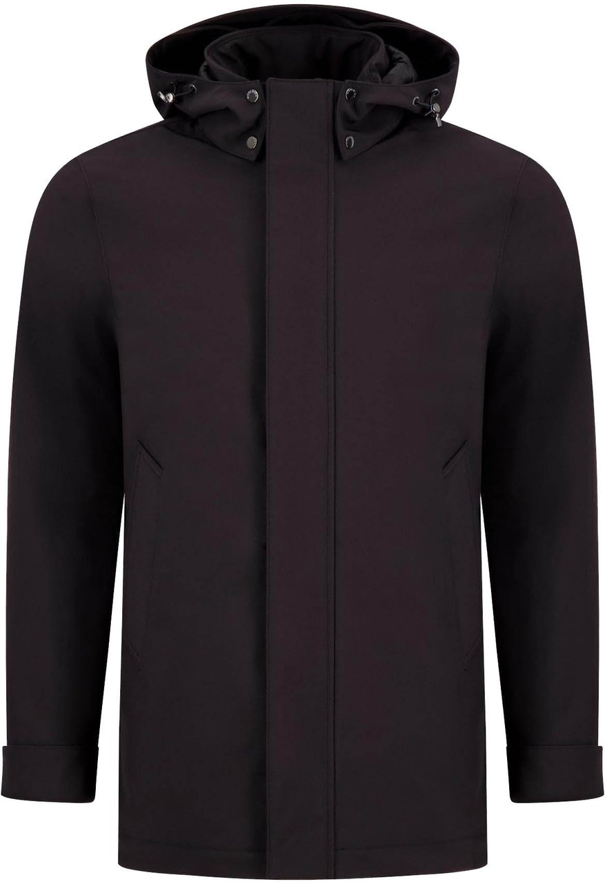 Woolrich Heren Soft Shell Barrow Coat Zwart Zwart